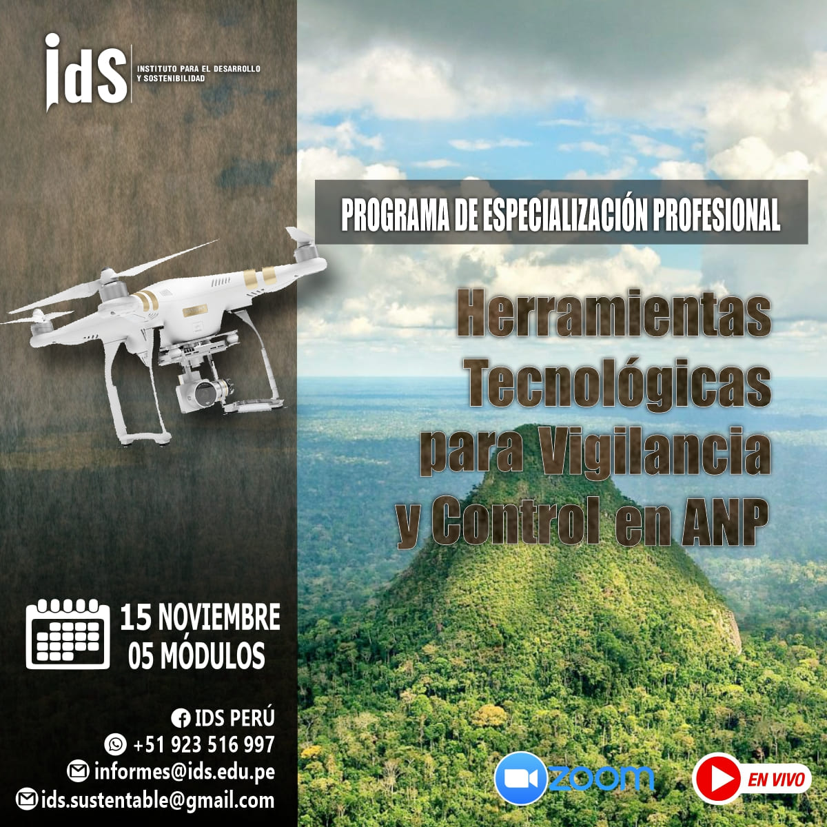 Programa de Especialización Profesional en Herramientas Tecnológicas para Vigilancia y Control en ANP